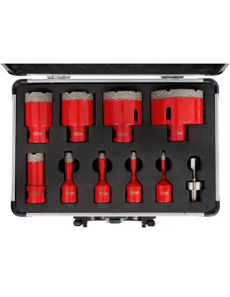 Set 9 frese diamantate x gres 6-68mm Holzmann dtbks6-68