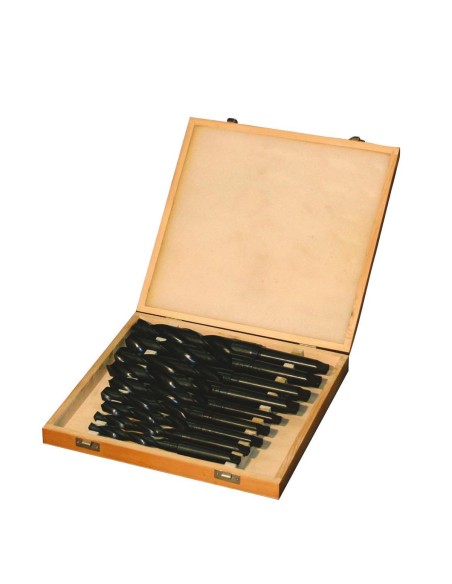 1 - Set 9 punte cono morse hss x metallo cm 14,5 - 30 Holzmann spsmk23