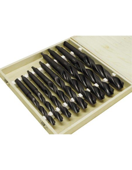 2 - Set 10 punte cono morse hss x metallo cm 24 - 31,5 Holzmann spsmk3