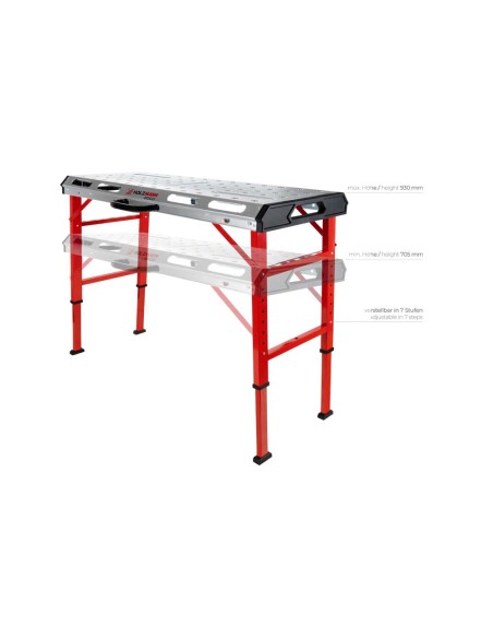 6 - Tavolo saldatura portatile pieghevole 1068x532 mm Holzmann st2go