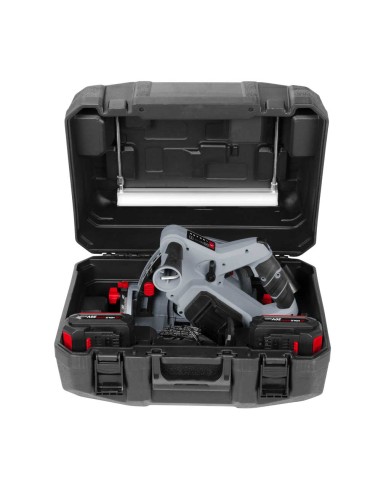 6 - Sega circolare immersione 140mm batteria 20v con accessori Holzmann tas140akku