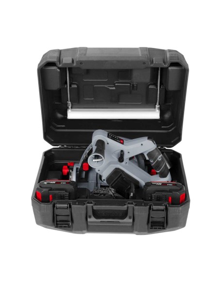 6 - Sega circolare immersione 140mm batteria 20v con accessori Holzmann tas140akku