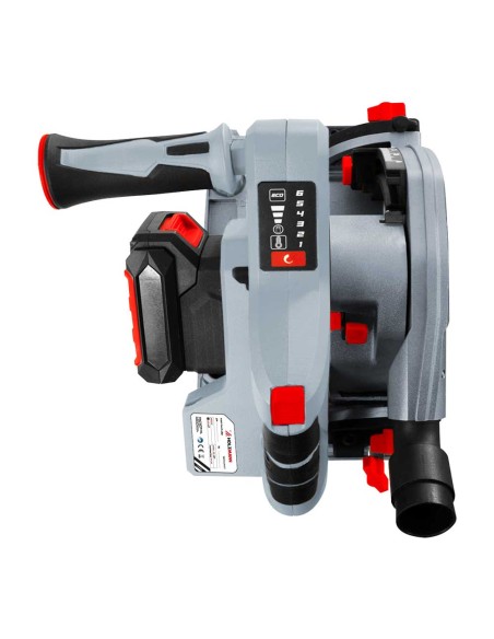 8 - Sega circolare immersione 140mm batteria 20v con accessori Holzmann tas140akku