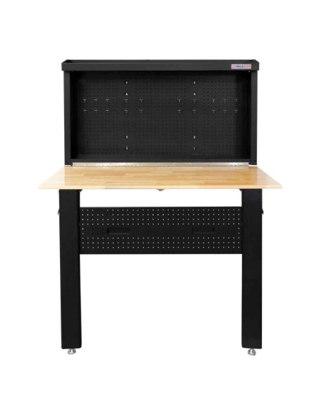 3 - Banco lavoro da parete richiudibile con pannello x chiavi Holzmann wb120fold