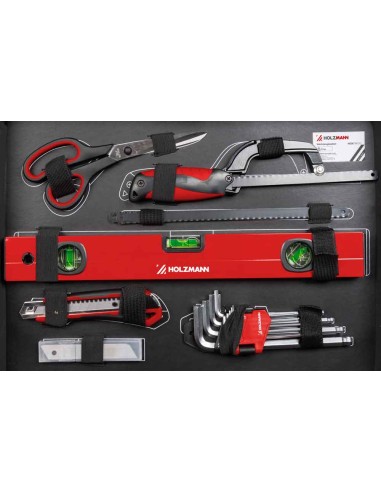 5 - Valigia attrezzi completa 119 utensili Holzmann wzk119eco