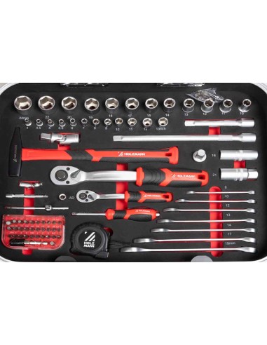 7 - Valigia attrezzi completa 167 utensili Holzmann wzk167pro