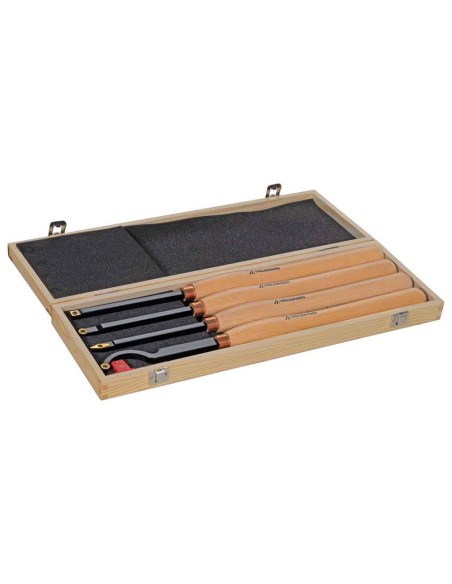 Set 4 sgorbie legno 506mm con placchetta hm intercambiabile Holzmann h4tlgm