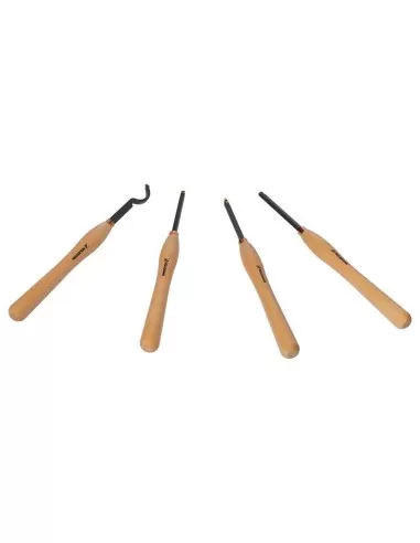 Set 4 sgorbie legno 506mm con placchetta hm intercambiabile Holzmann h4tlgm