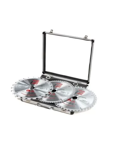 1 - Set 3 lame circolari widia hm x legno 254 z54-z42-z60 Holzmann