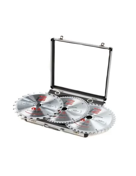 1 - Set 3 lame circolari widia hm x legno 254 z54-z42-z60 Holzmann