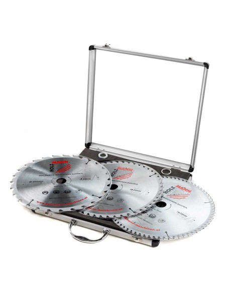 Set 3 lame circolari widia hm x legno 300 z28-z48-z72 Holzmann