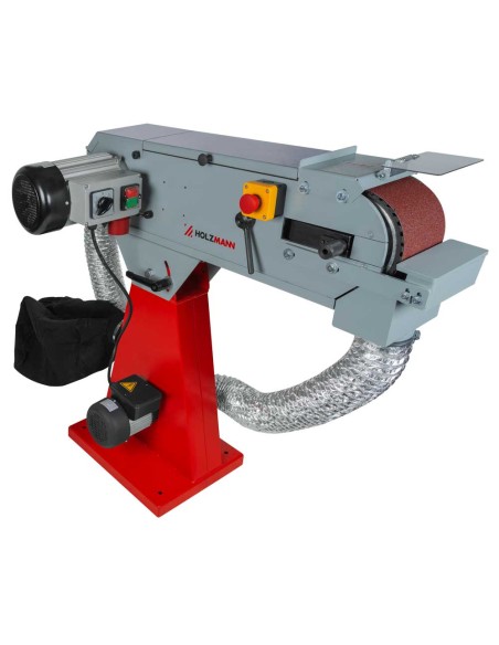 Levigatrice a nastro x metallo con aspiratore 2000x150mm Holzmann msm150abs_400v