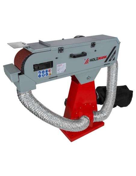 Levigatrice a nastro x metallo con aspiratore 2000x150mm Holzmann msm150abs_400v