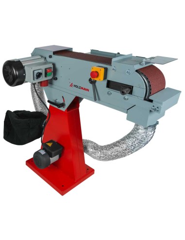 Levigatrice a nastro x metallo con aspiratore 2000x150mm Holzmann msm150abs_400v