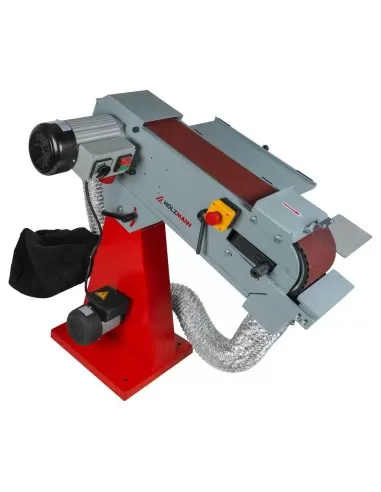 Levigatrice a nastro x metallo con aspiratore 2000x150mm Holzmann msm150abs_400v