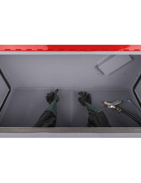 Sabbiatrice a cabina con aspiratore 420 litri Holzmann sk420_230v