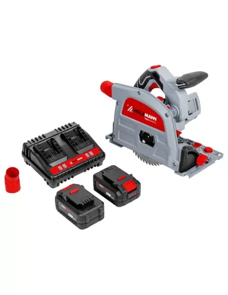 6 - Sega circolare immersione 165mm batteria 2x20v Holzmann tas165akku