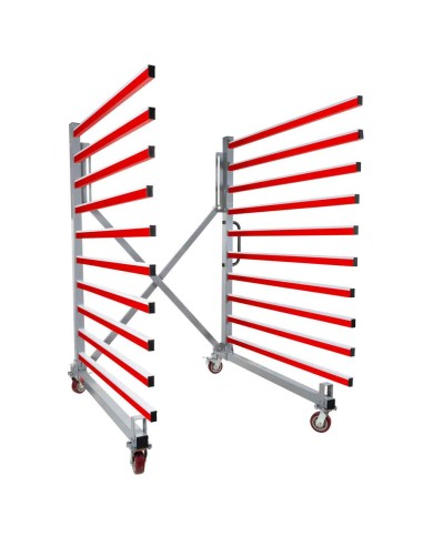 Carrello rastrelliera mobile estendibile per pannelli Holzmann taw140