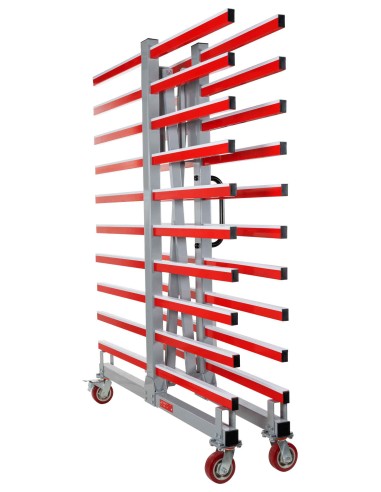 Carrello rastrelliera mobile estendibile per pannelli Holzmann taw70duo