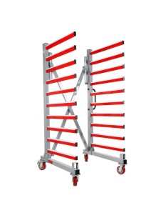 Carrello rastrelliera mobile estendibile per pannelli Holzmann taw76