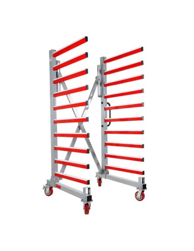 Carrello rastrelliera mobile estendibile per pannelli Holzmann taw76