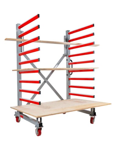 Carrello rastrelliera mobile estendibile per pannelli Holzmann taw76