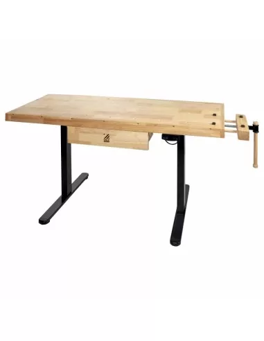 1 - Banco da lavoro in legno regolabile in altezza x falegnameria wb150elift_230v