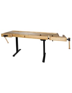 Banco da lavoro in legno regolabile in altezza x falegnameria wb210elift_230v