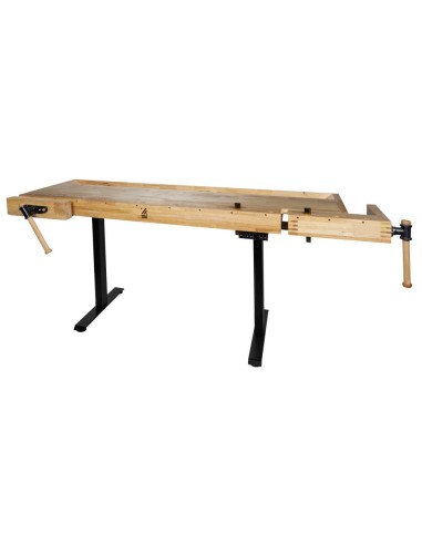 Banco da lavoro in legno regolabile in altezza x falegnameria wb210elift_230v