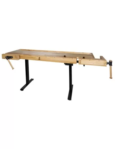 1 - Banco da lavoro in legno regolabile in altezza x falegnameria wb210elift_230v
