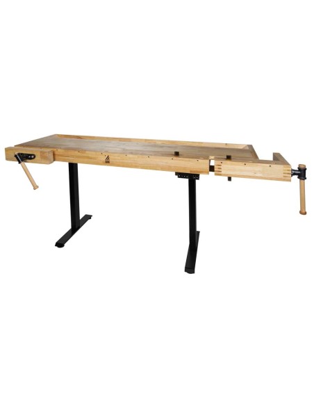 Banco da lavoro in legno regolabile in altezza x falegnameria wb210elift_230v