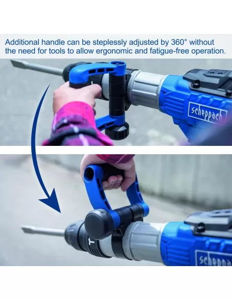 Martello demolitore sds-max 60j 1700w 11Kg Scheppach ab2000