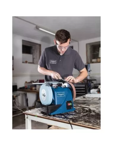 5 - AFFILATRICE A UMIDO ACQUA SCHEPPACH TIGER 2000S AFFILA COLTELLI FORBICI MOLA FOX