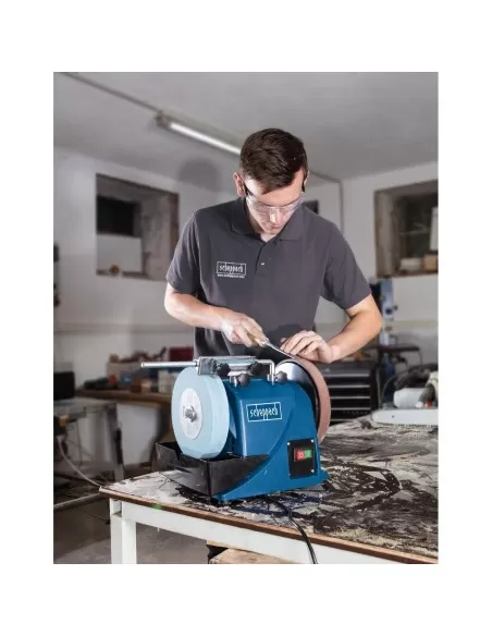 5 - AFFILATRICE A UMIDO ACQUA SCHEPPACH TIGER 2000S AFFILA COLTELLI FORBICI MOLA FOX