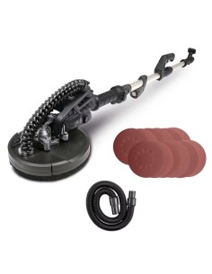 Levigatrice da muro con asta telescopica 710w 215 mm Scheppach Black tbs915-be