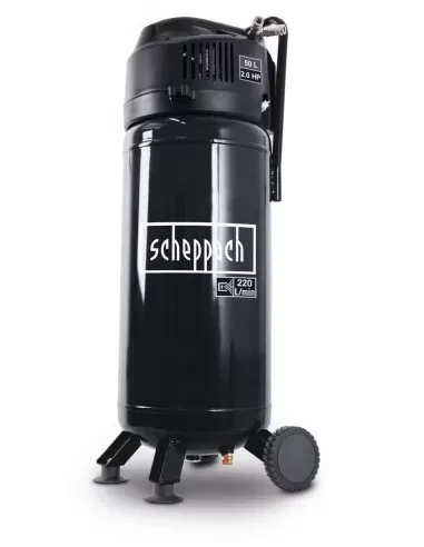 1 - Compressore aria verticale 50lt 10bar 230v Scheppach Black acp51v-be