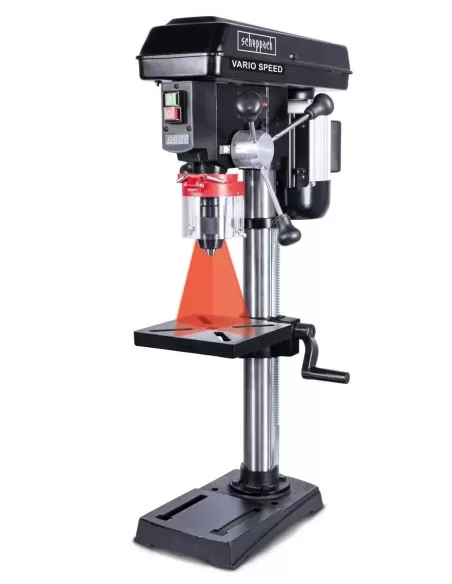 1 - Trapano a colonna da banco con laser 550w Scheppach Black btd19Vario-be
