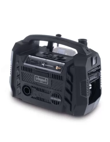 1 - Compressore elettrico a batteria ixes Scheppach Black c-hyc360be-x