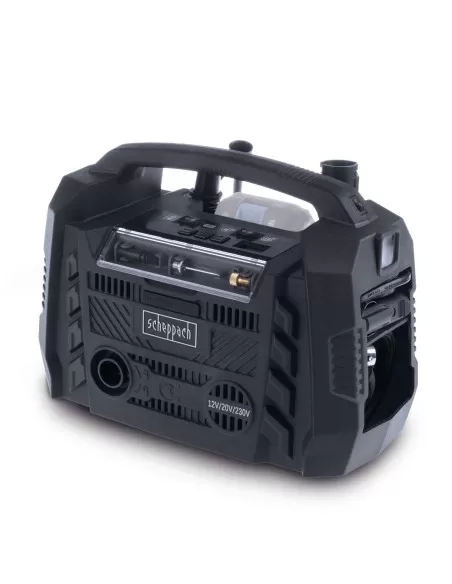 2 - Compressore elettrico a batteria ixes Scheppach Black c-hyc360be-x