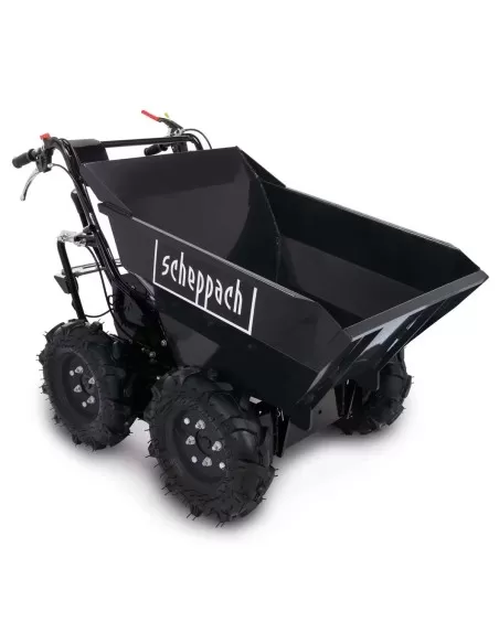 1 - Motocarriola a ruote 4x4 a benzina 196cc 300kg Scheppach Black rd300-be