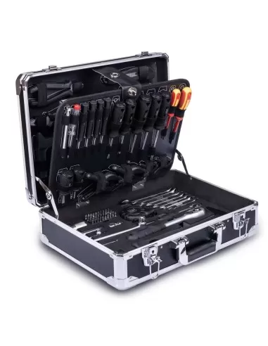 1 - Valigietta portautensili con chiavi 141pz Scheppach Black wzb200-be