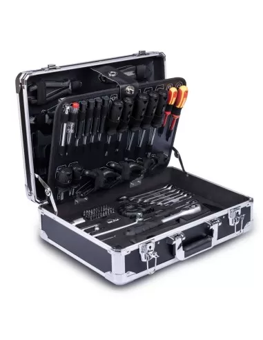 2 - Valigietta portautensili con chiavi 141pz Scheppach Black wzb200-be