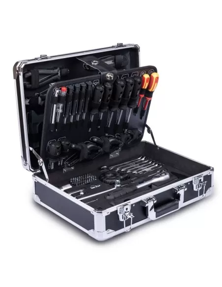 2 - Valigietta portautensili con chiavi 141pz Scheppach Black wzb200-be