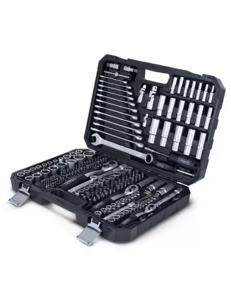 2 - Valigietta portautensili e attrezzi chiavi 218 pz Scheppach Black wzb250-be