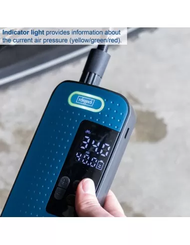 3 - Mini compressore portatile senza fili 8V 10.3 bar 2000 mAh Scheppach ac10/8v