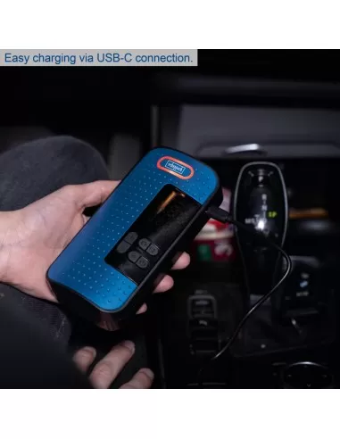 7 - Mini compressore portatile senza fili 8V 10.3 bar 2000 mAh Scheppach ac10/8v