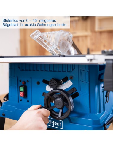 Banco sega circolare 2200W con disco 254 mm Scheppach hs254