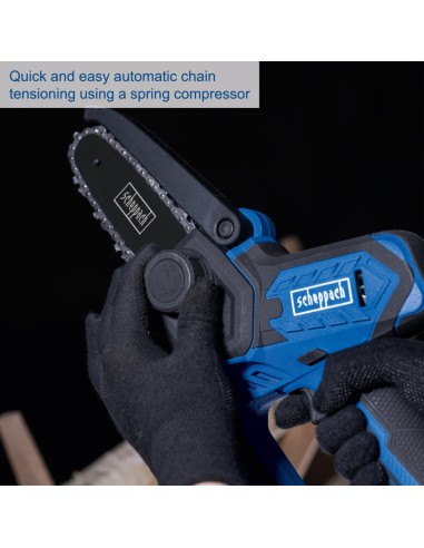 Potatore c-ps100-x 20v con batteria 2,0Ah e caricabatteria ixes Scheppach