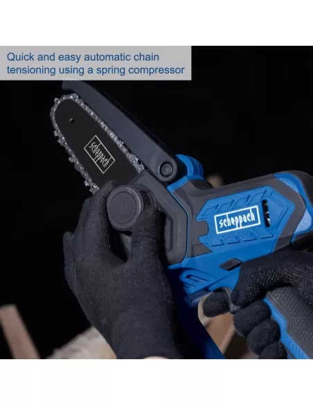 Potatore c-ps100-x 20v con batteria 2,0Ah e caricabatteria ixes Scheppach