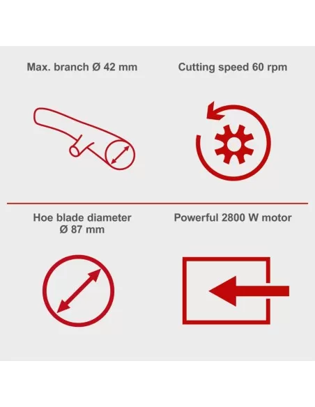 6 - Biotrituratore elettrico da giardino 2800w Scheppach gs70